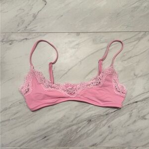 Pink Lace-Trim Bralette - Women Intimates